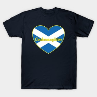 Coalsnaughton Scotland UK Scotland Flag Heart T-Shirt